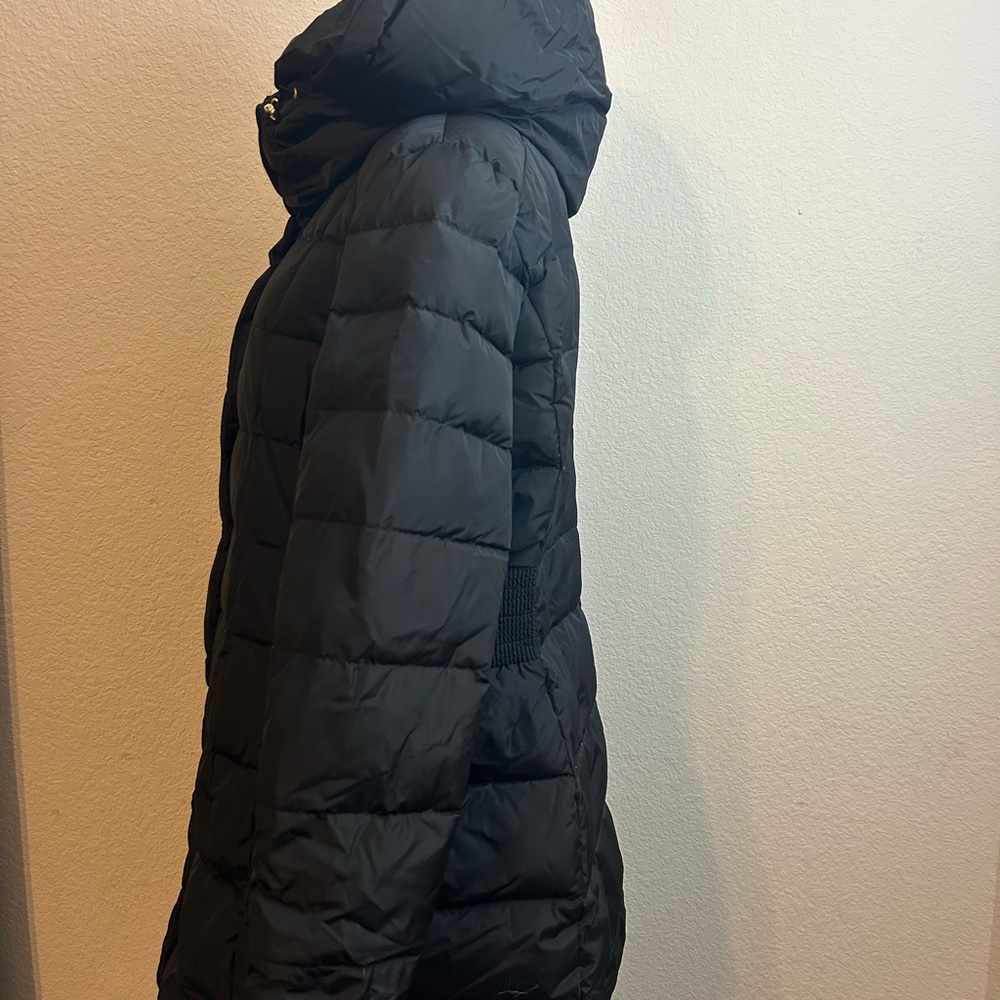 Women’s Cole Haan Signature Black Puffer Quilted Mid Length Jacket Size XL - Picture 4 of 11